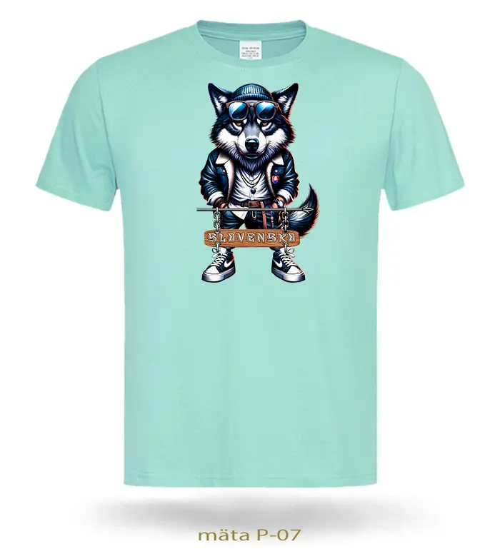 Tričko pánske VLK ČAU KÁMO SLOVENKO